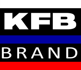 T-shirt logo of KFB brand with text effect