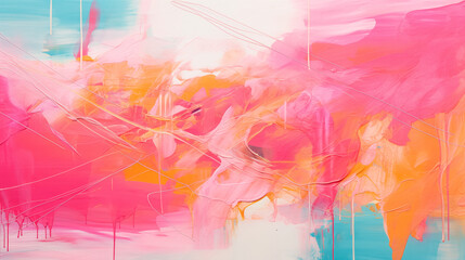Pink abstract painting
