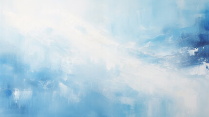 Blue white abstract painting
