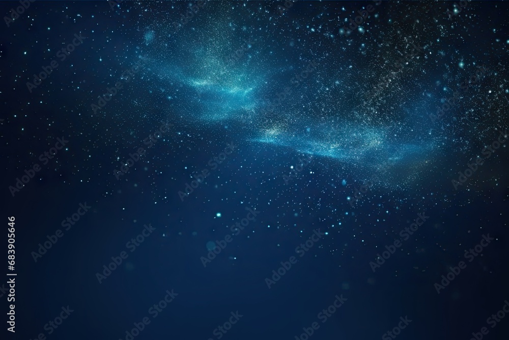 Poster celestial symphony. captivating night sky background with abstract elements glowing stars and cosmic