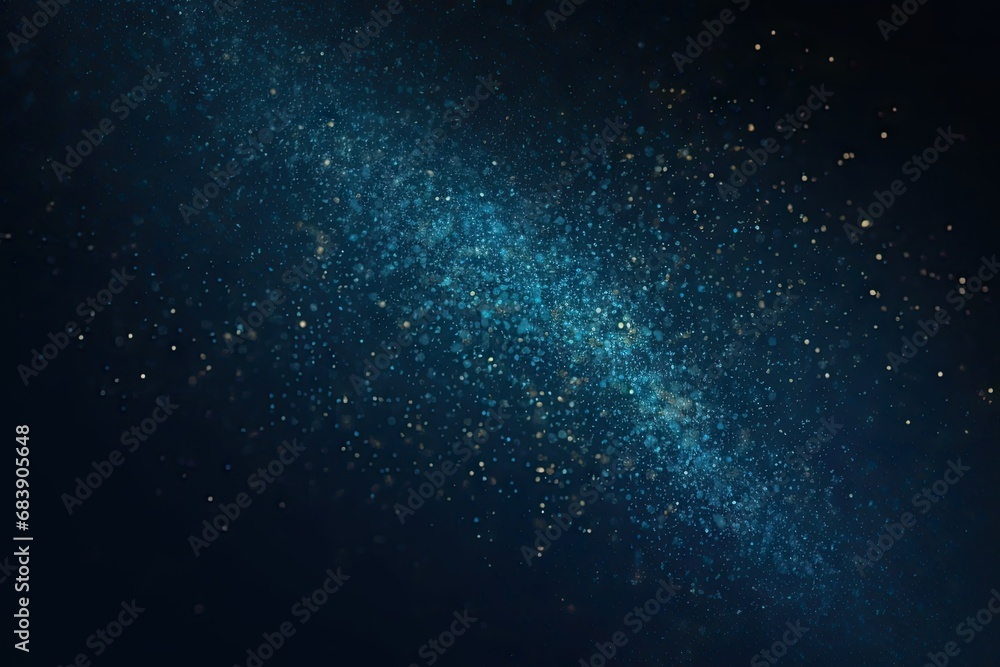 Poster celestial symphony. captivating night sky background with abstract elements glowing stars and cosmic