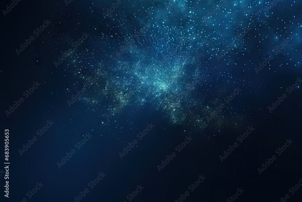 Poster celestial symphony. captivating night sky background with abstract elements glowing stars and cosmic