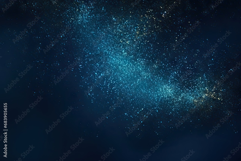 Poster celestial symphony. captivating night sky background with abstract elements glowing stars and cosmic