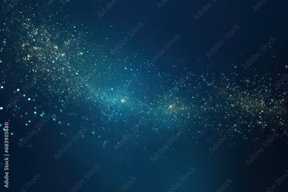 Poster celestial symphony. captivating night sky background with abstract elements glowing stars and cosmic