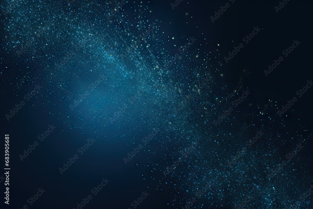 Poster celestial symphony. captivating night sky background with abstract elements glowing stars and cosmic