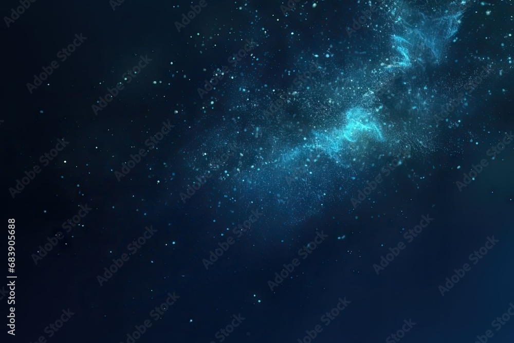 Poster celestial symphony. captivating night sky background with abstract elements glowing stars and cosmic