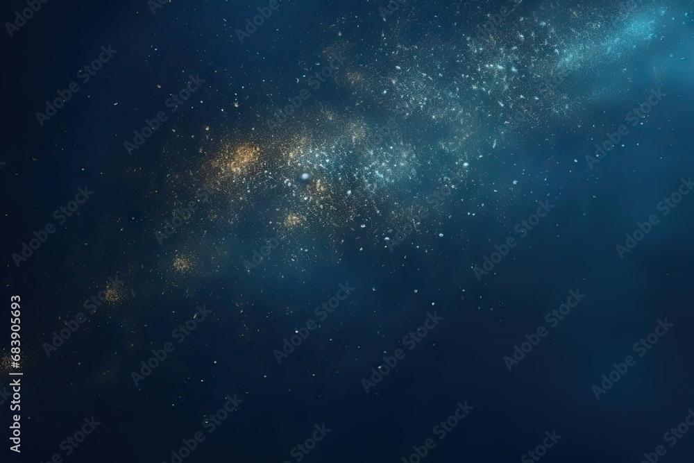 Poster celestial symphony. captivating night sky background with abstract elements glowing stars and cosmic