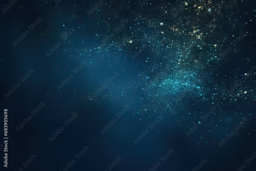 Poster celestial symphony. captivating night sky background with abstract elements glowing stars and cosmic