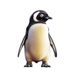 penguin on transparent background PNG image - obrazy, fototapety, plakaty