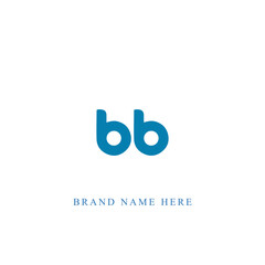 Obraz premium BB logo. B B design. White BB letter. BB, B B letter logo design. Initial letter BB linked circle uppercase monogram logo.