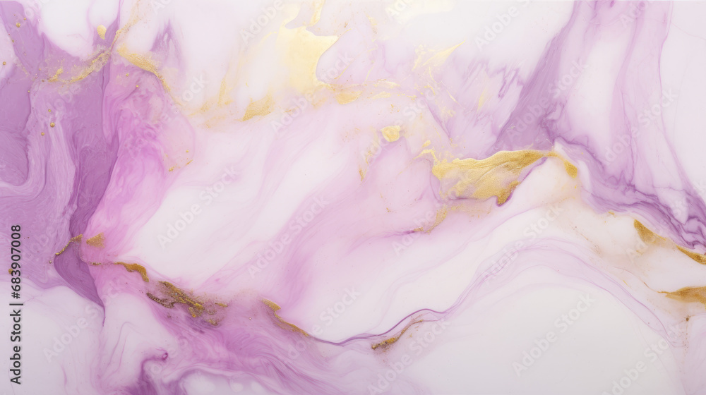 Wall mural white gold lilac marble texture background design