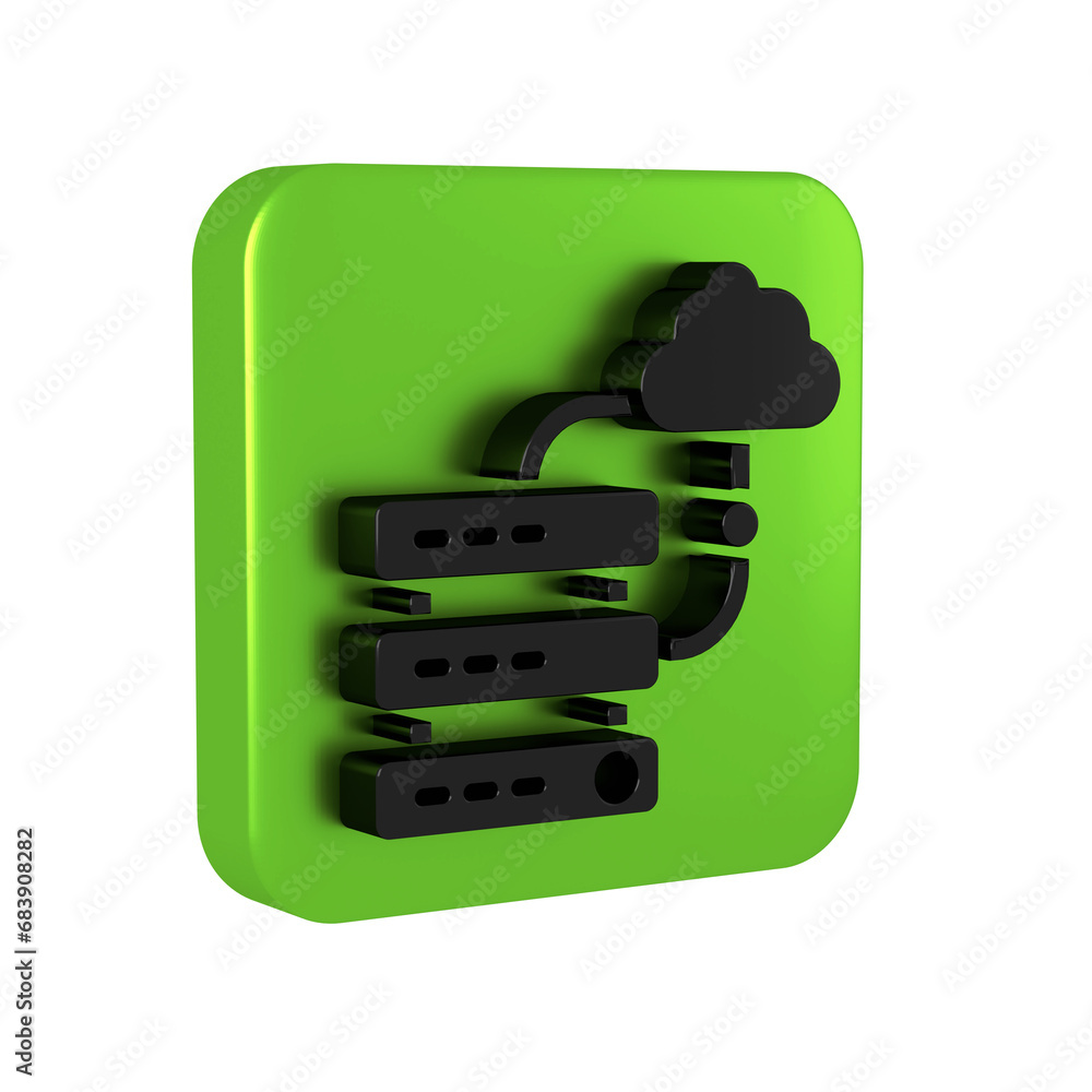 Poster black network cloud connection icon isolated on transparent background. social technology. cloud com