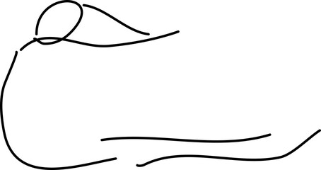 Fototapeta premium Menschen Figuren (Pilates-Position: Streckung)