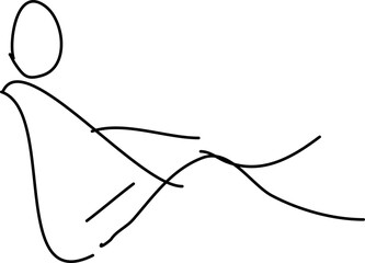 Obraz premium Menschen Figuren (Pilates-Position: Rocker)