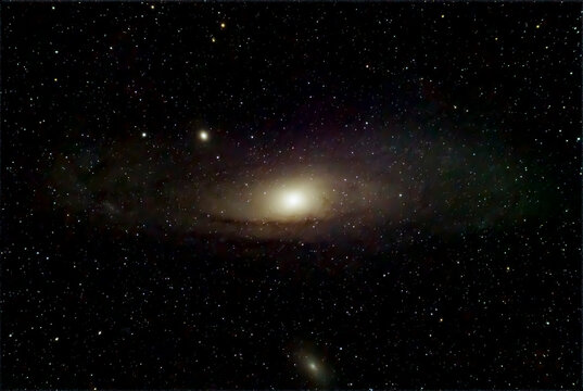 andromeda galaxy in the dark