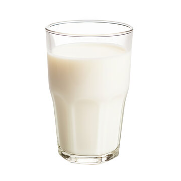 glass of milk on transparent background PNG image