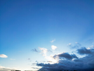 Naklejka na ściany i meble British Blue Sky with Clouds over England