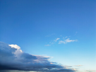 Obraz premium British Blue Sky with Clouds over England