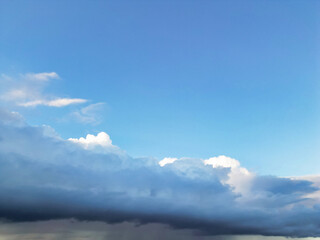 Obraz premium British Blue Sky with Clouds over England