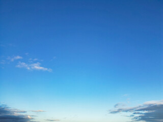 Fototapeta na wymiar British Blue Sky with Clouds over England
