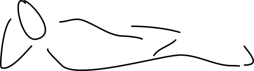 Menschen Figuren (Pilates-Position: seiten Kick)