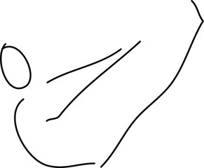 Menschen Figuren (Pilates-Position)