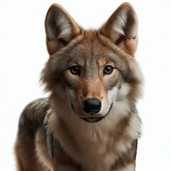 Fototapeta premium Portrait of a Wolf Looking at the Camera