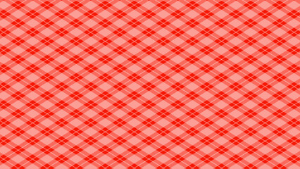Diagonal print red plaid background