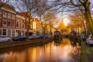 Canal in Gouda, The Netherlands