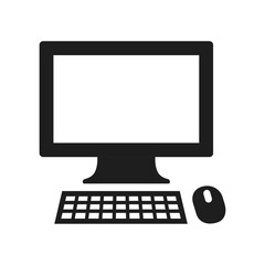 Icons representing digital devices such as laptops, computers, tablets, etc.