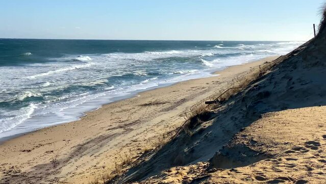 Cape Cod National Seashore Waves Breaking on Marconi Beach