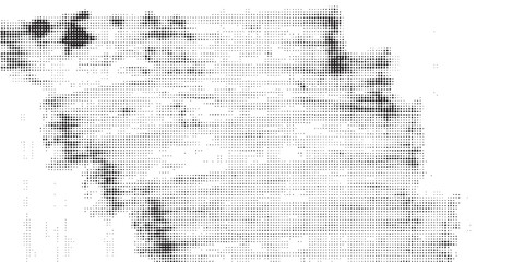 Grunge halftone spot. Black and white circle dots texture background. Spotted vector abstract texture.