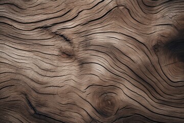 A detailed view of the texture and patterns found on a wood grained surface. This image can be used for backgrounds, textures, or in design projects requiring a natural and organic feel - obrazy, fototapety, plakaty