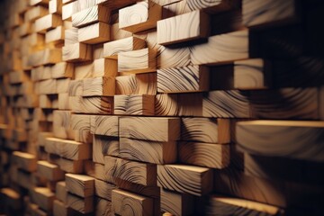 A detailed view of a wooden wall, showcasing its texture and natural beauty. Ideal for interior design projects or architectural concepts
