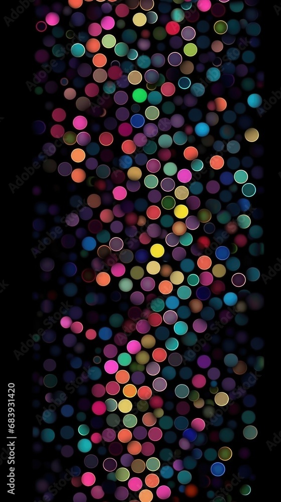Poster vertical background of colored circles. ai generative.