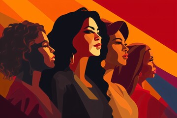 Poster design for women empowerment, gender equality, and diversity