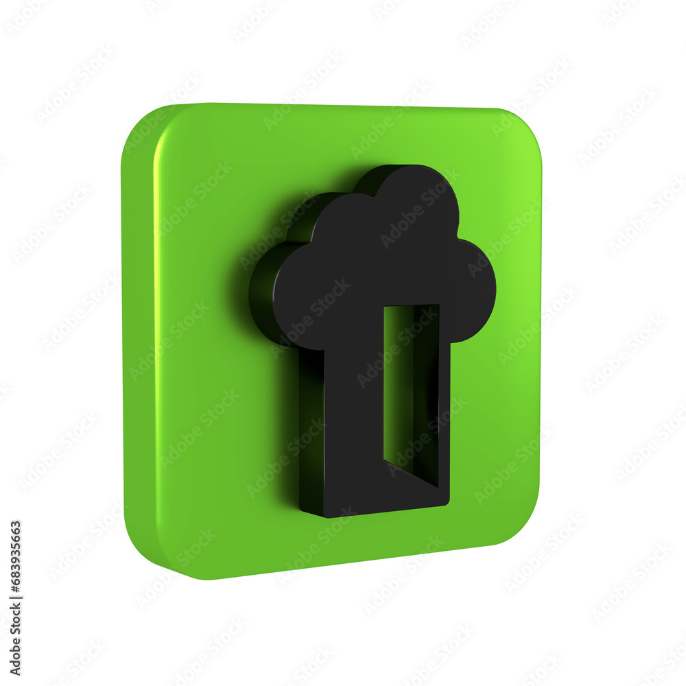 Poster black cloud database icon isolated on transparent background. cloud computing concept. digital servi