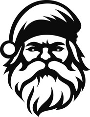 Icon vector graphic of santa claus. Christmas elements. Icons in line style. Good for prints, flyer, posters, advertisement, logo, party decoration, greeting card, etc., generative ai