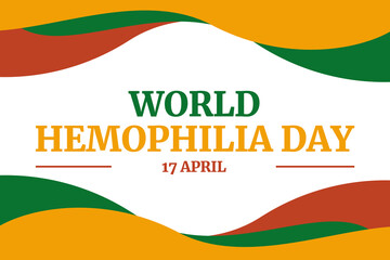 World Hemophilia Day wallpaper with traditional border design. International hemophilia day background