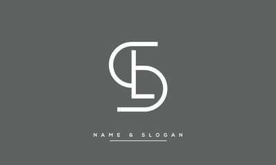 Alphabets LS or SL Logo Monogram