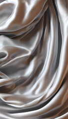 Opulent Drapery: Creamy Silk Waves with a Sepia Vintage Vibe