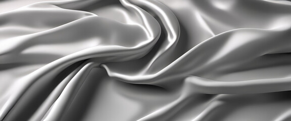 Sensual Silk Harmony: Delicate Waves in Cream and Sepia
