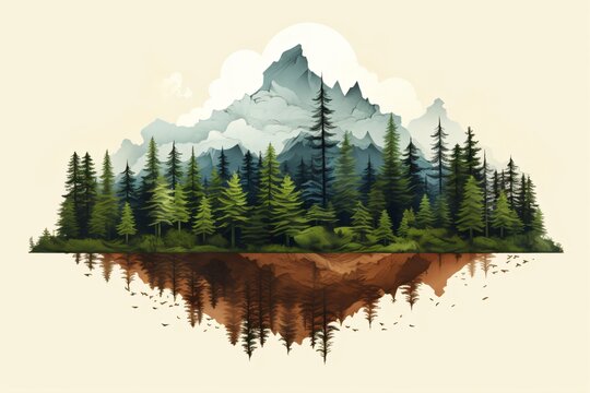 Illustration for conserving forests