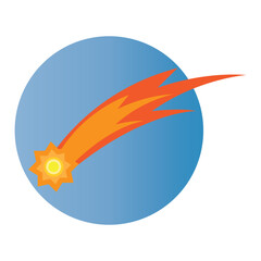 comet icon logo vector design template