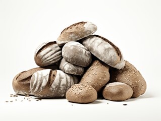 Obraz premium Unveiling the Artistry in Everyday Baking: An Exclusive Peek at Artisanal Bread! Generative AI