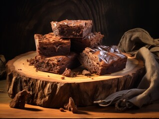 Indulge in Sinfully Delicious Chocolate Brownies - Easy Recipe Inside! Generative AI