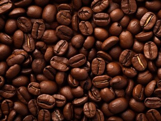 Fototapeta premium Discover the Artistic Beauty of High-Style Coffee Beans: A Stunning Visual Experience Generative AI