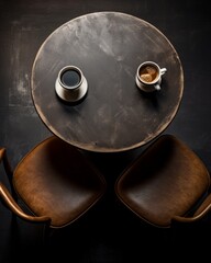 Explore the Magic of Black & Coffee: Elegant Interiors Revealed in High Resolution Generative AI