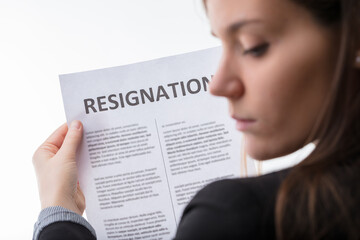 Professional weighs resignation consequences