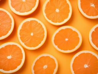 Captivating Beauty of Fresh Orange Slices: The Perfect Summer Delight! Generative AI